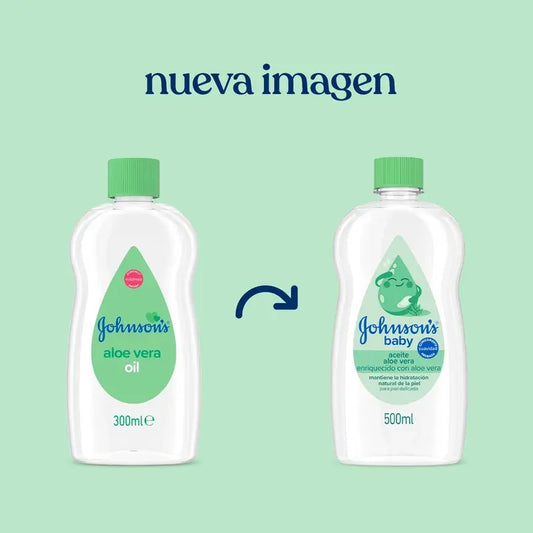 Johnson'S Baby Aloe Vera olej, okamžite hydratuje a vyživuje, 500 ml