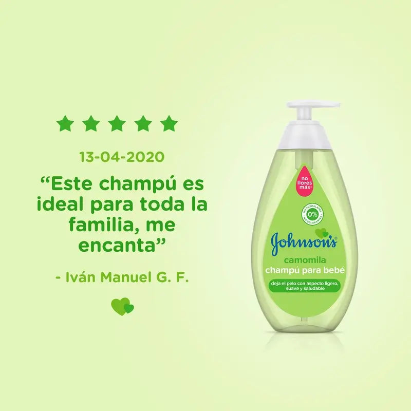 Johnson's Baby šampón s rumančekom, ideálny pre celú rodinu, 300 ml