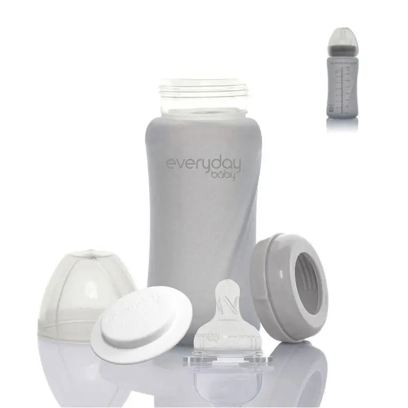 Joykids Sklenená fľaša 240 ml, sivá, Everyday Baby 