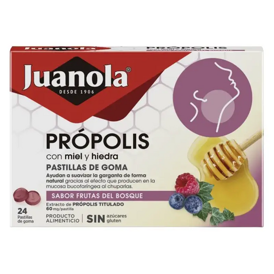 Juanola Mäkké pastilky s propolisom a lesnými plodmi, 24 pastiliek