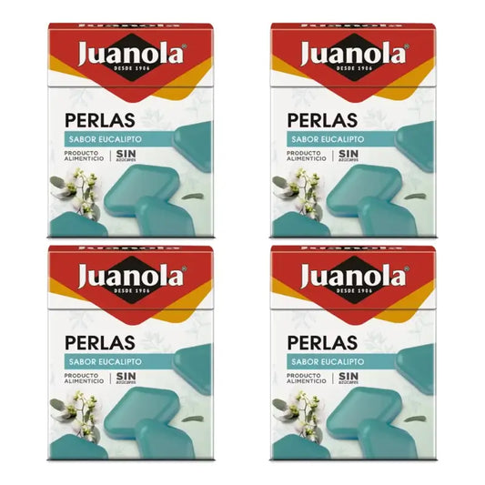 Juanola Balsamické perličky s príchuťou eukalyptu, 4 x 25 g