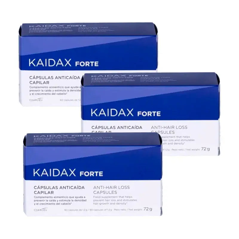 Kaidax Forte proti vypadávaniu vlasov, balenie 3 x 60 kapsúl