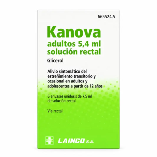 Kanova pre dospelých, 6 klyzmatov po 7,5 ml