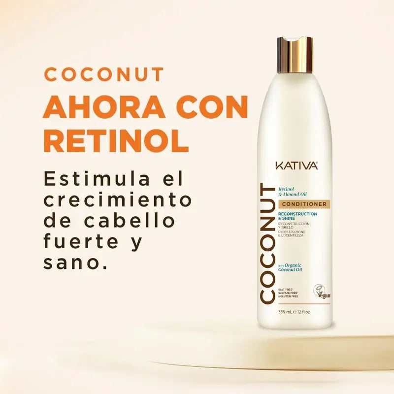 Kativa Coconut Almond Ret kondicionér, 355 ml