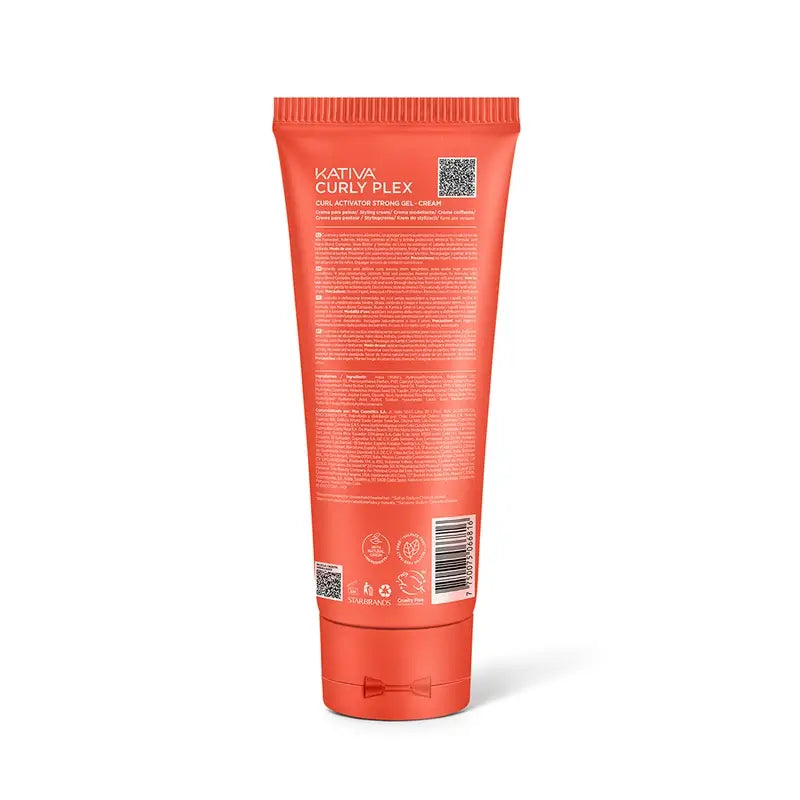 Kativa Curly Plex Curl Activator Strong gélový krém, 240 ml