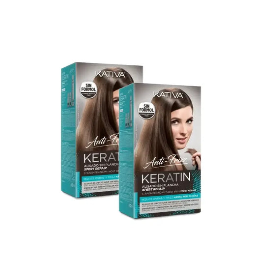 Kativa Keratin – Vyhladzovanie bez žehličky Xpert Repair, balenie po 2 ks