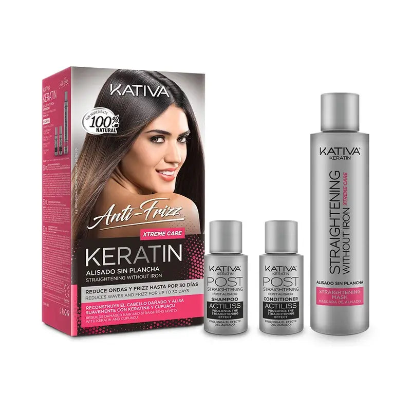Kativa Keratin Antifrizz Xtreme Care – Vyhladenie bez žehličky, 1 kus