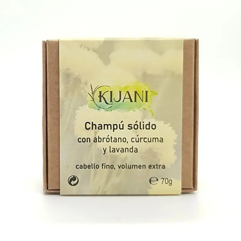Kijani Pevný šampón pre jemné vlasy 70 g.