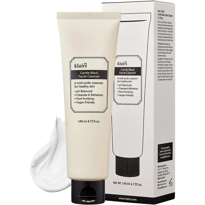 Klairs Gentle Black čistiaci prípravok na tvár, 140 ml
