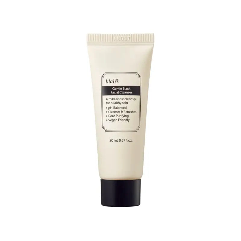 Klairs Gentle Black čistiaci prípravok na tvár, 20 ml