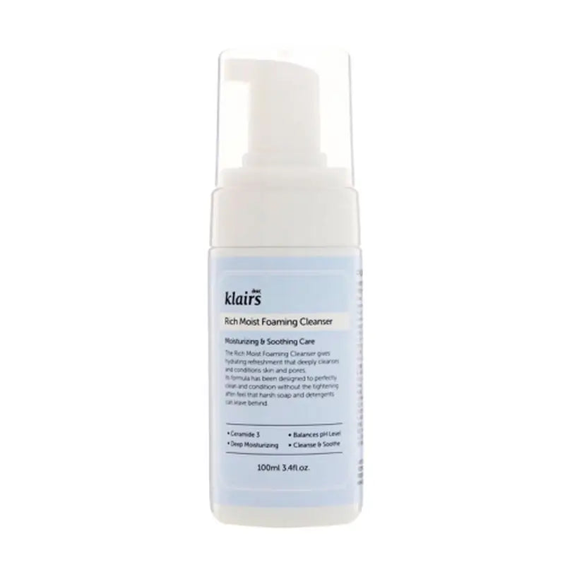 Klairs Rich Moist penový čistiaci prípravok, 100 ml