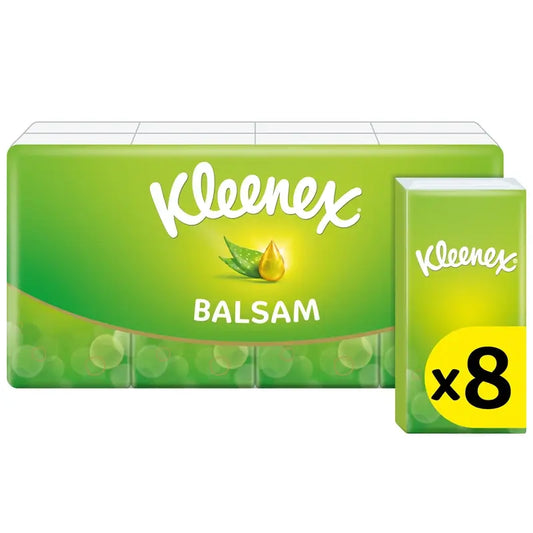 Kleenex Balsam vreckovky, 8 kusov