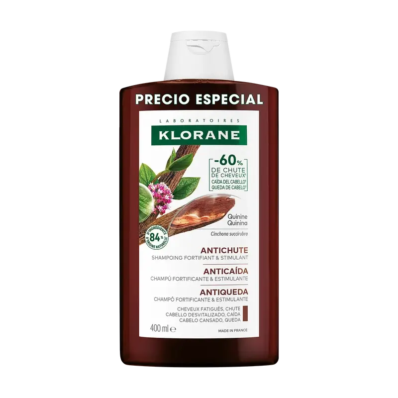 Klorane Šampón s chininom proti vypadávaniu vlasov 400 ml