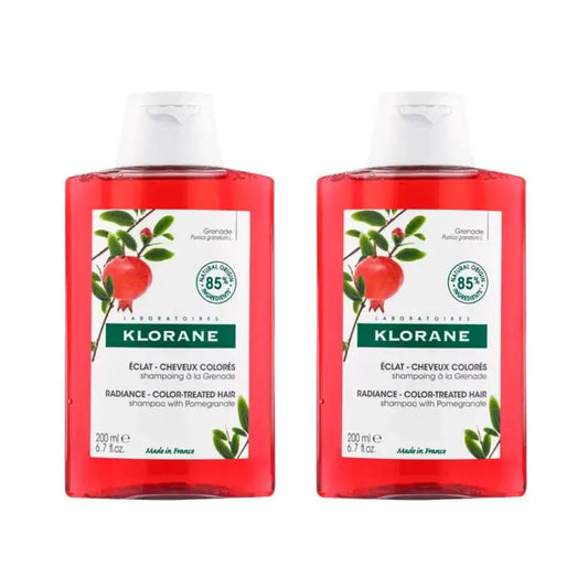 Klorane šampón s výťažkom z granátového jablka, 2 × 200 ml 