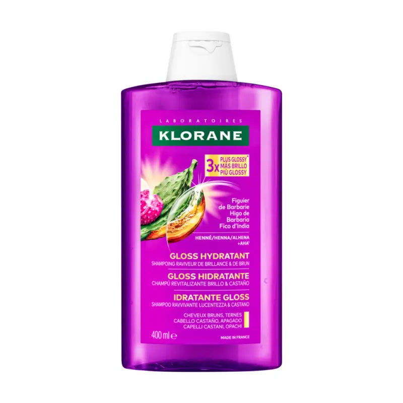Klorane Gloss Hydratant – šampón na oživenie lesku a hnedých odtieňov, 400 ml
