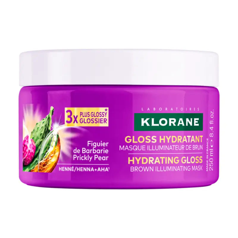 Klorane Gloss Hydratant – rozjasňujúca maska pre gaštanové odtiene, 250 ml