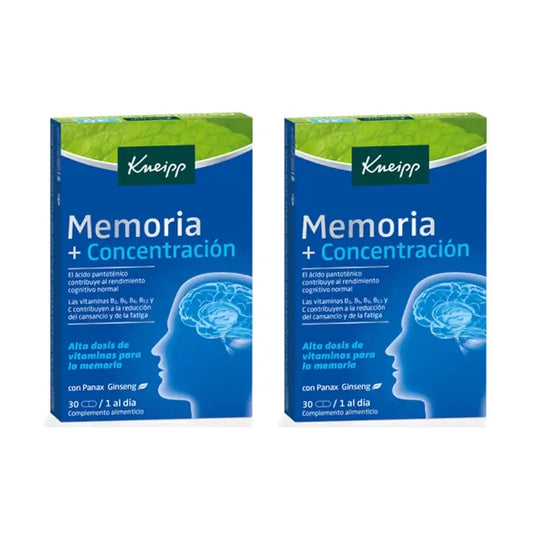 Kneipp Pamäť a sústredenie, 2 × 30 tabliet 