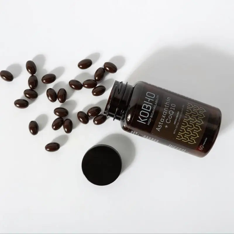 Kobho Labs – doplnok stravy Astaxantín + koenzým Q10, 60 kapsúl