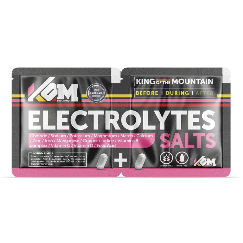 Kom Endurance – Hydratácia a športová výživa, dvojité balenie po dvoch kapsulách s elektrolytmi 