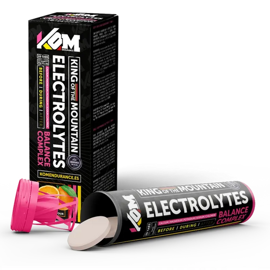 Kom Endurance Hydration Sports Nutrition , tube of 20 effervescent orange flavoured tablets
