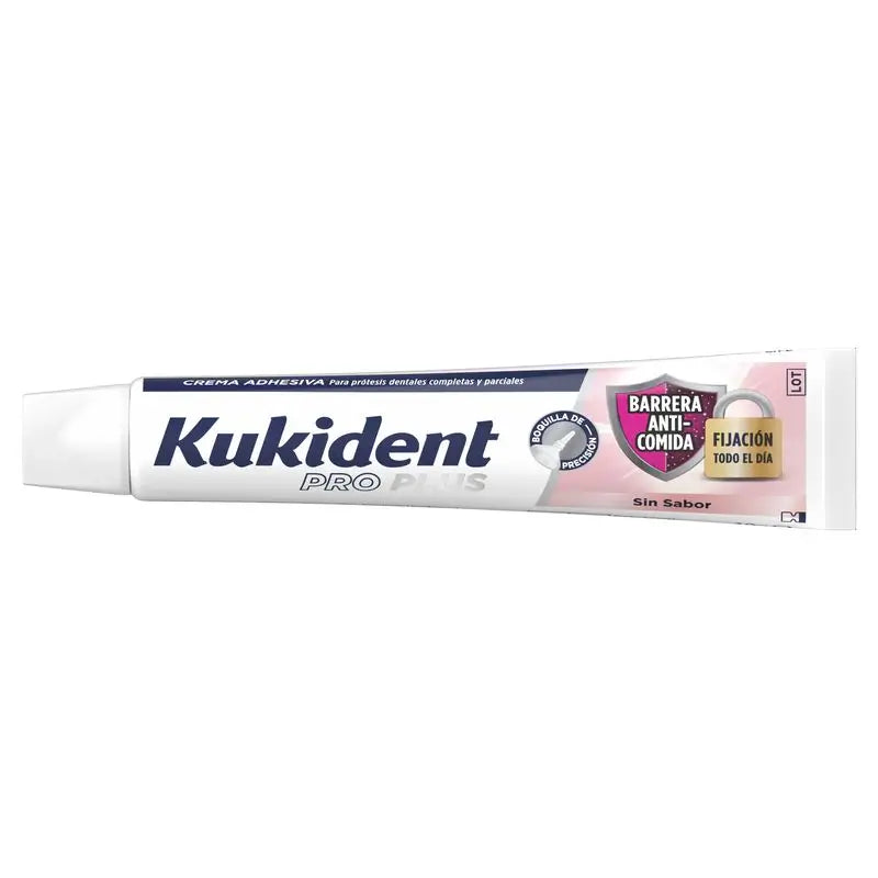 Kukident Pro Plus ochrana proti zanechávaniu zvyškov jedla bez príchute, 40 g