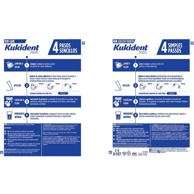 Kukident Pro Complete – adhezívny krém na zubné náhrady, neutrálny, 70 g