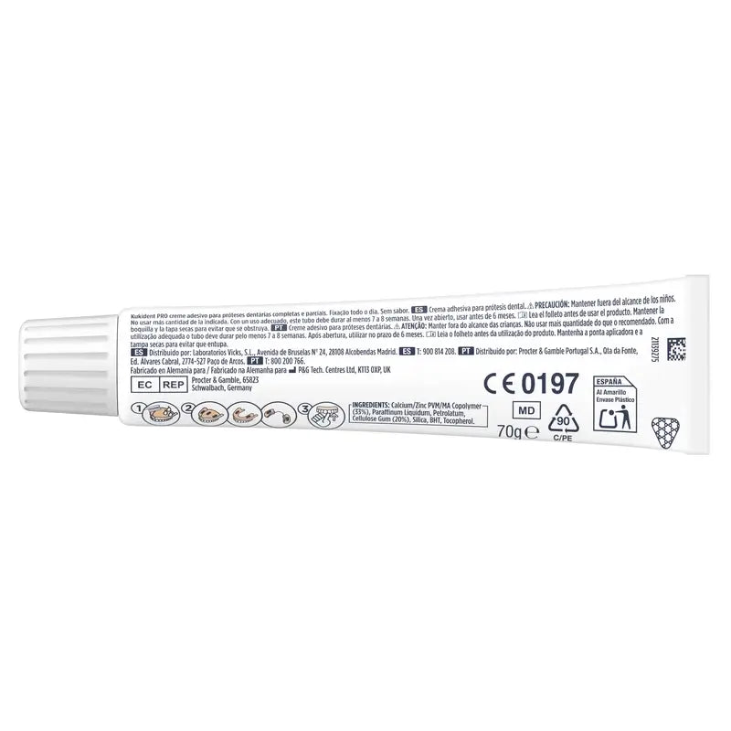 Kukident Duplo Pro Complete – adhezívny krém na zubné náhrady, neutrálny, 2 x 70 g