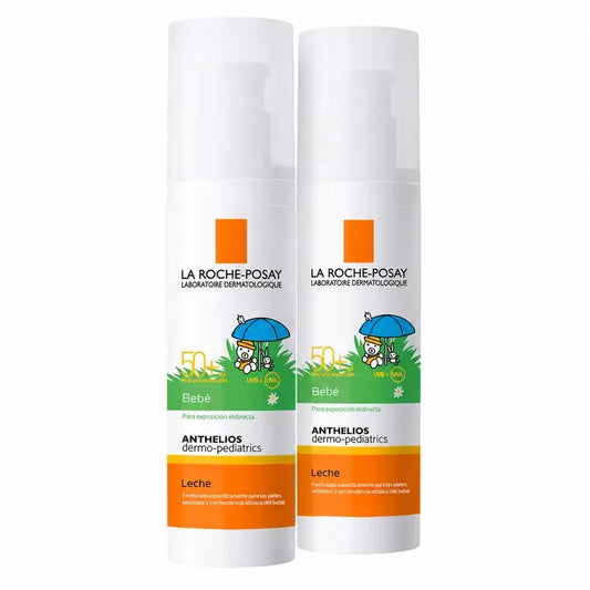 La Roche-Posay Anthelios Dermo-Pediatrics Detské opaľovacie mlieko SPF50+, balenie 2 x 50 ml