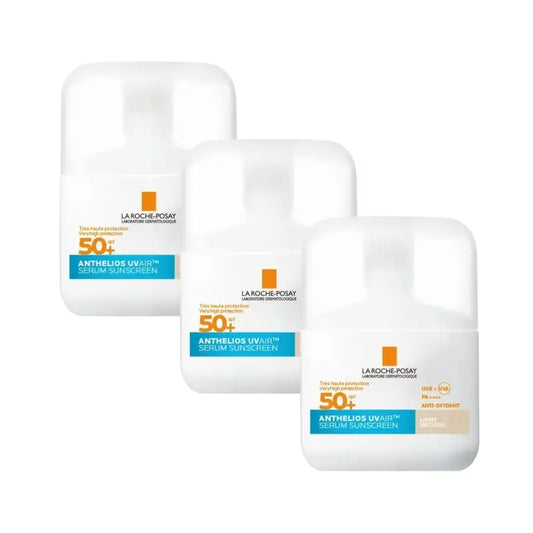 La Roche-Posay Anthelios Uvair Sun Serum SPF 50+ Tinted Light, 3 × 50 ml