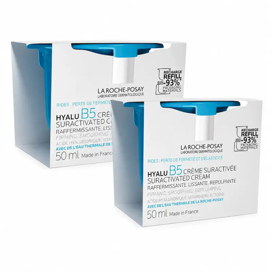La Roche-Posay Antivráskový krém Hyalu B5 Suractivated, náhradné balenie 2 x 50 ml