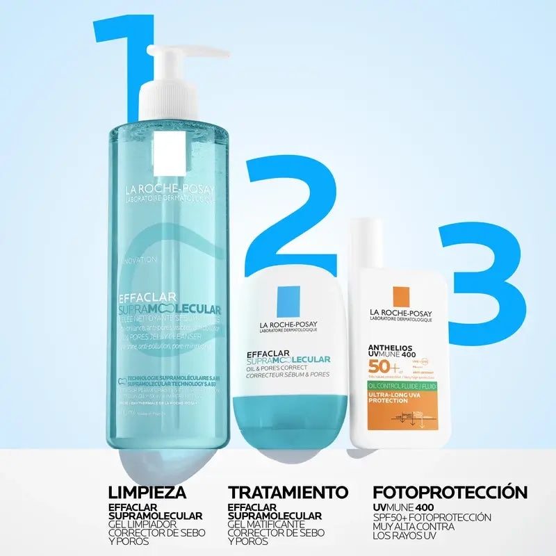 La Roche-Posay Effaclar Supramolekulárny čistiaci gél, 400 ml