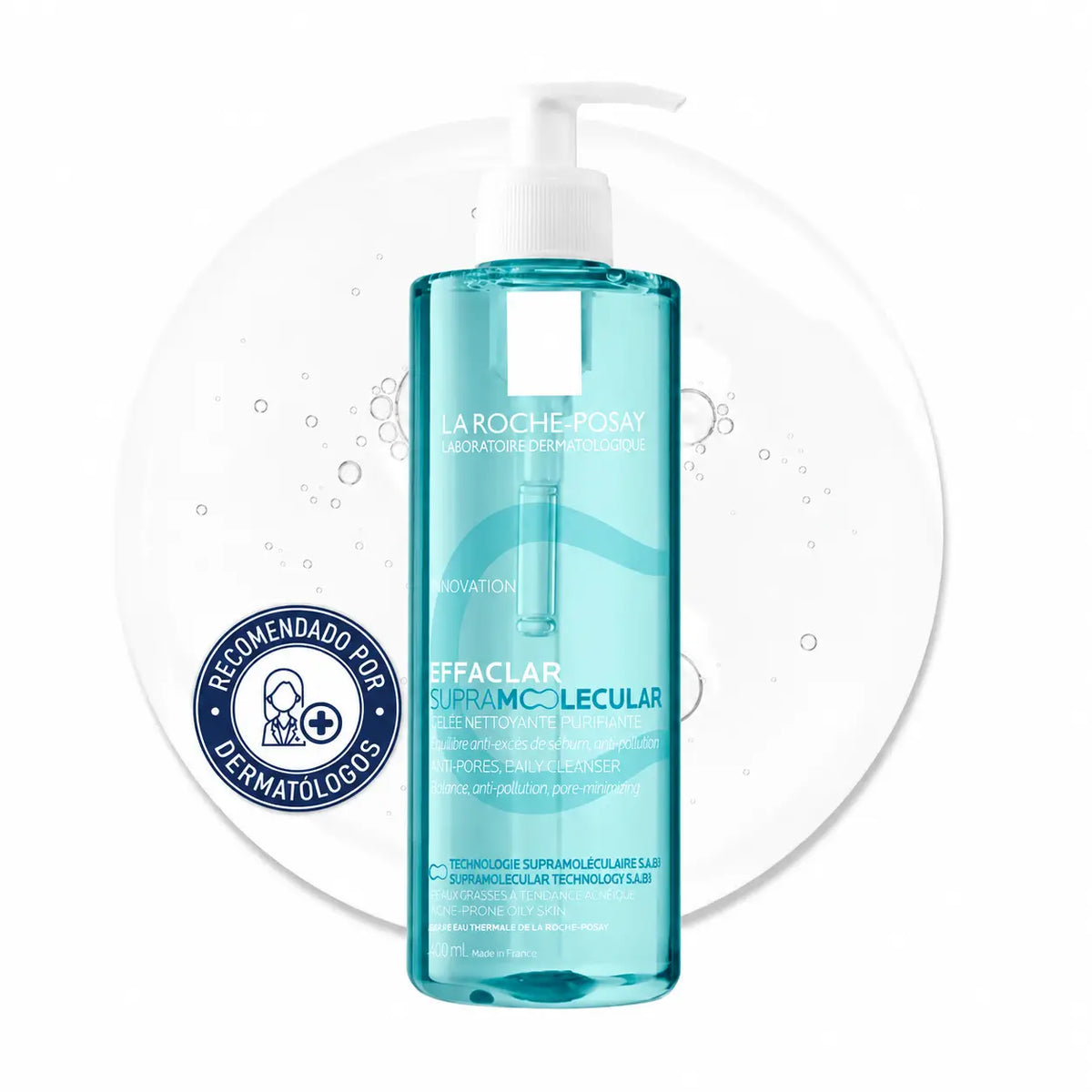 La Roche-Posay Effaclar Supramolekulárny čistiaci gél, 400 ml