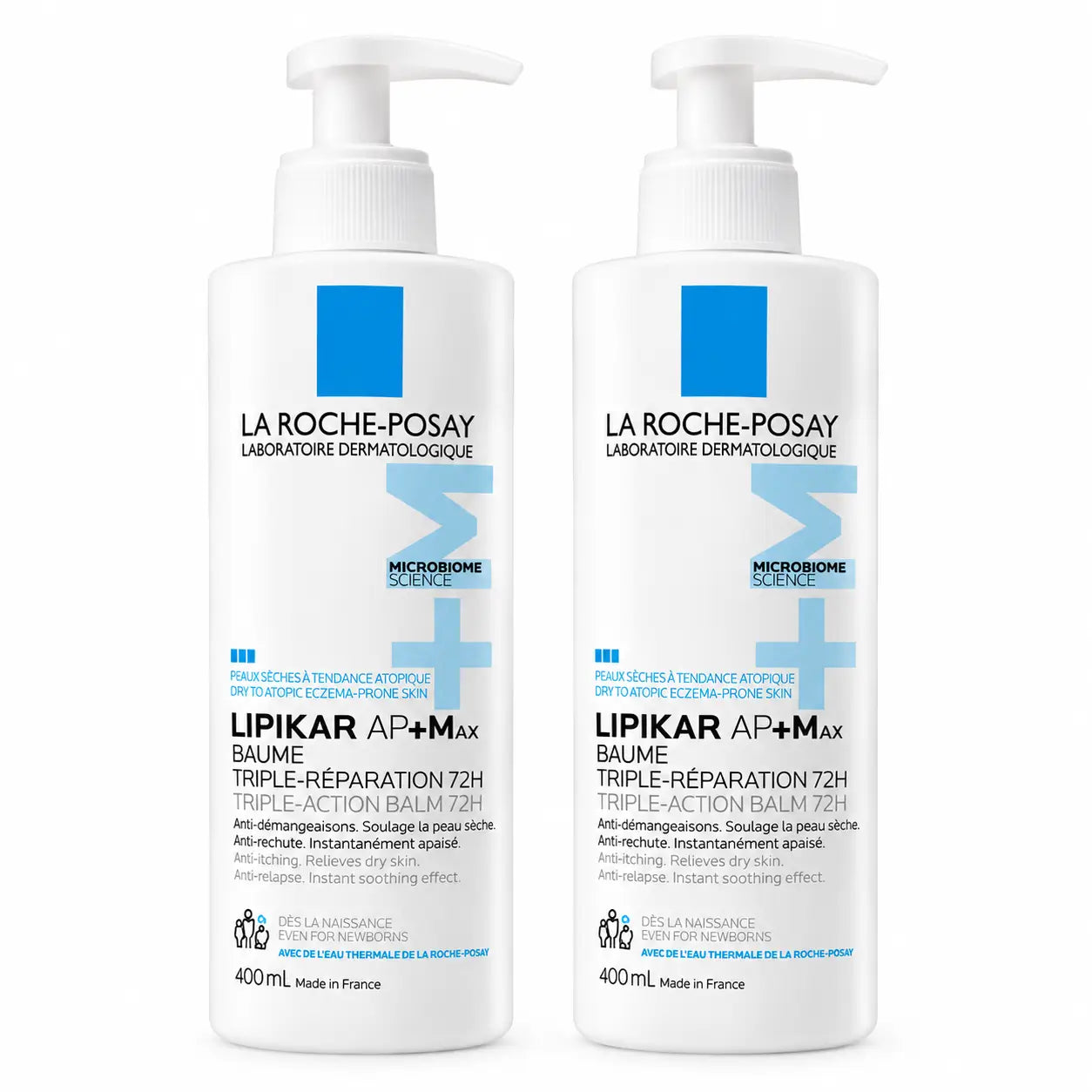 La Roche Posay Lipikar Baume Ap+M, balenie 2 x 400 ml