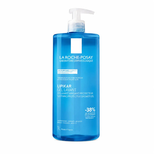 La Roche Posay Lipikar fyziologický sprchový gél vhodný pre citlivú a suchú pokožku, 1000 ml