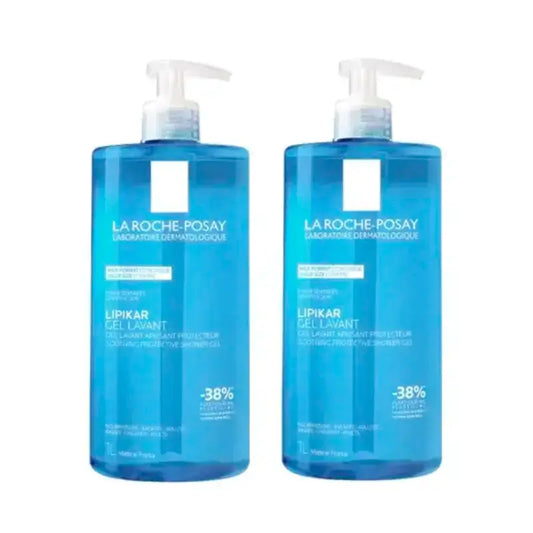 La Roche Posay Lipikar Fyziologický sprchový gél vhodný pre citlivú a suchú pokožku, balenie 2 x 1000 ml
