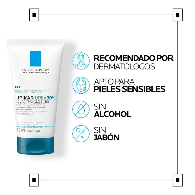 La Roche Posay Lipikar Gel Urea 30 % – hydratačný gél s močovinou, 50 ml