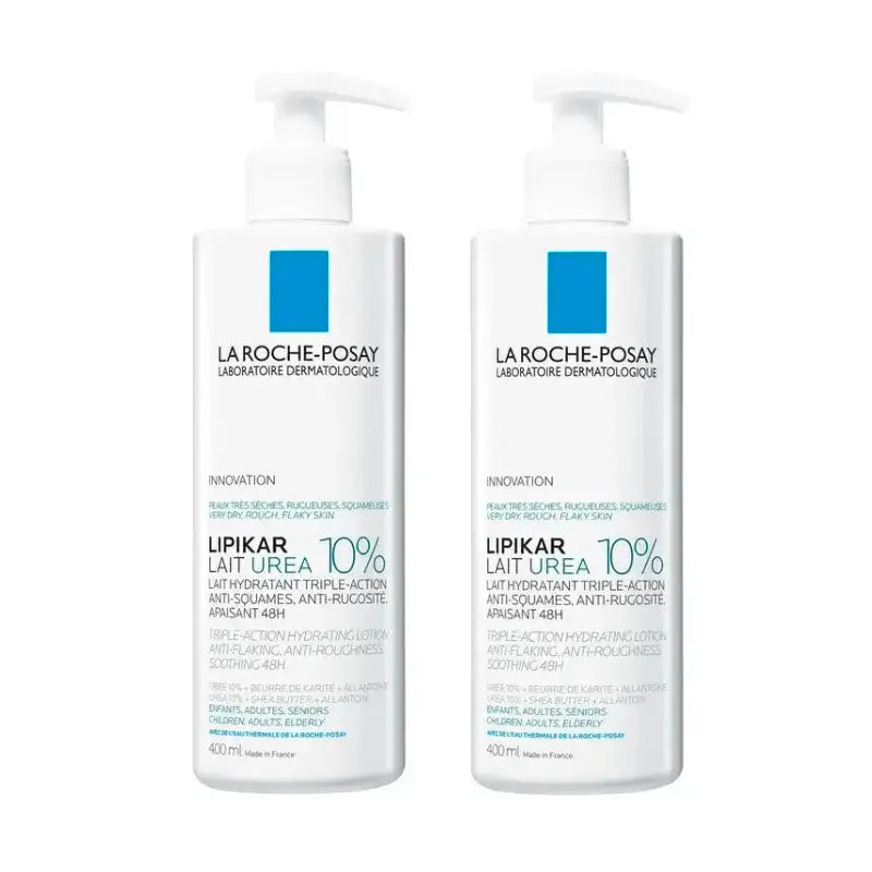 La Roche Posay Lipikar Lait Urea 10 %, balenie 2 x 400 ml