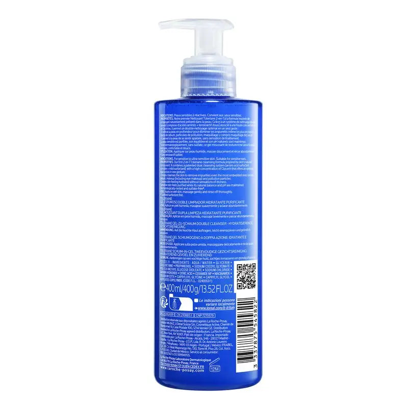 La Roche-Posay Toleriane penový gél na dvojité čistenie, 400 ml