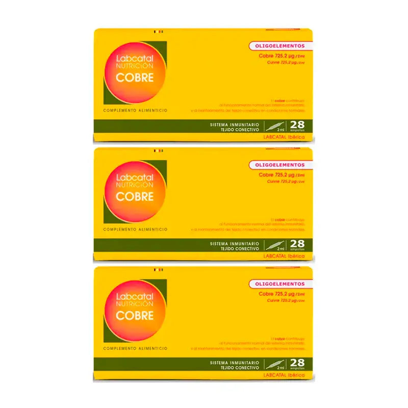 Labcatal Cobre, 3 x 28 ampuliek 