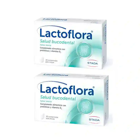 Lactoflora Bucodental s príchuťou mäty, 2×30 tabliet 