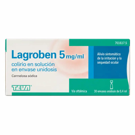 Lagroben 5 mg/ml očné kvapky, 30 jednorazových dávok po 0,4 ml