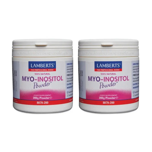 Lamberts Myo-inositol v prášku, 100 % prírodný, 2 × 200 g 