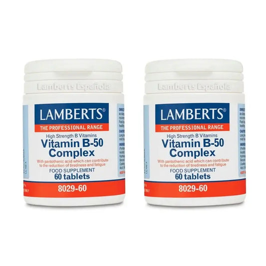 Lamberts Vitamín B-50 Complex, 2 x 60 tabliet 