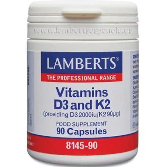 Lamberts Vitamin D3 2000Ui+K2 90Mcg 90 Capsules