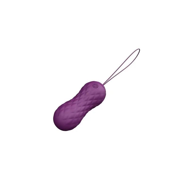 Latetobed vibračné vajíčko s vlnovým pohybom, diaľkovým ovládaním a USB, silikónové, fialové