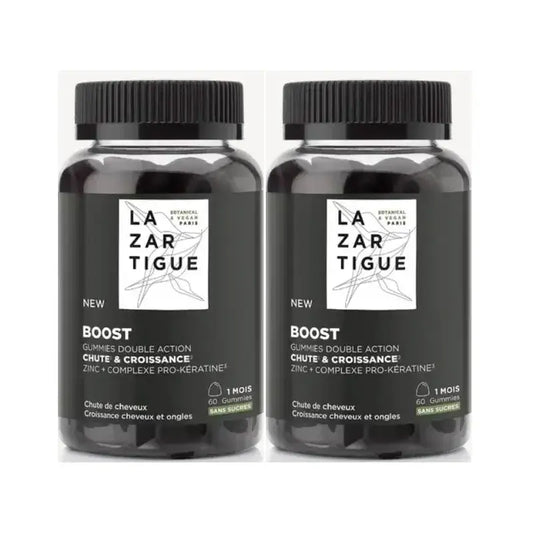 Lazartigue Gummies proti vypadávaniu vlasov, balenie 2 x 60 kusov