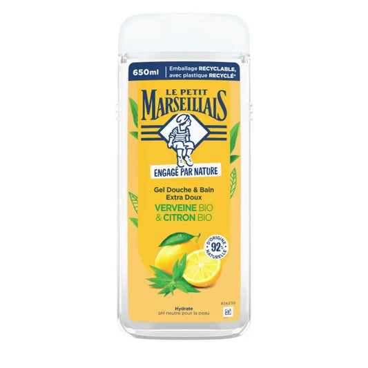 Le Petit Marseillais Extra jemný sprchový gél s bio verbenou a bio citrónom, 650 ml