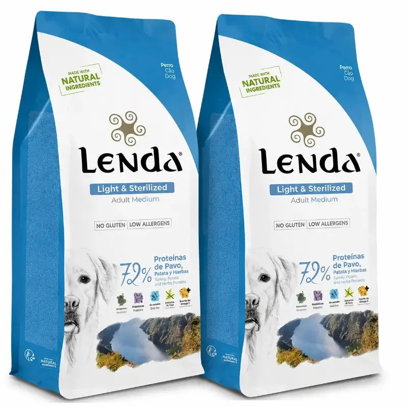 Lenda pre dospelých psov light, 2 × 2 kg