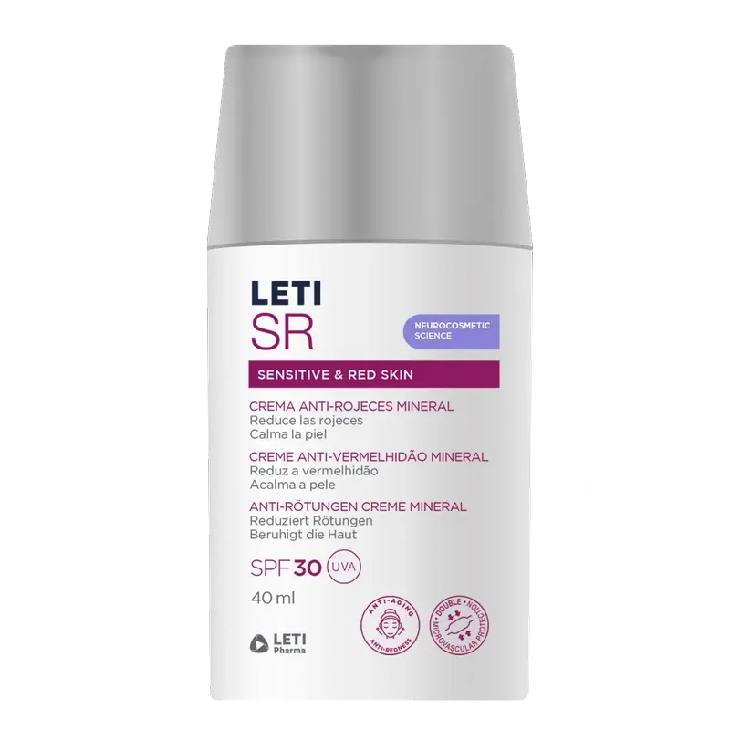 Leti Sr Antiredness Mineral Cream Spf30 , 40 ml