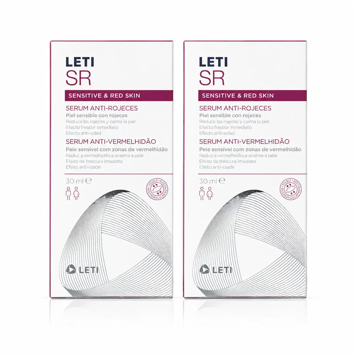Leti SR sérum proti začervenaniu, 30 ml, balenie po 2 ks